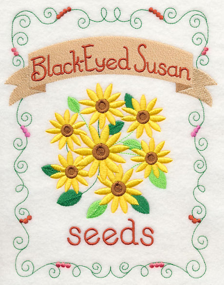 Country Charm Seed Packet - Black-eyed Susan