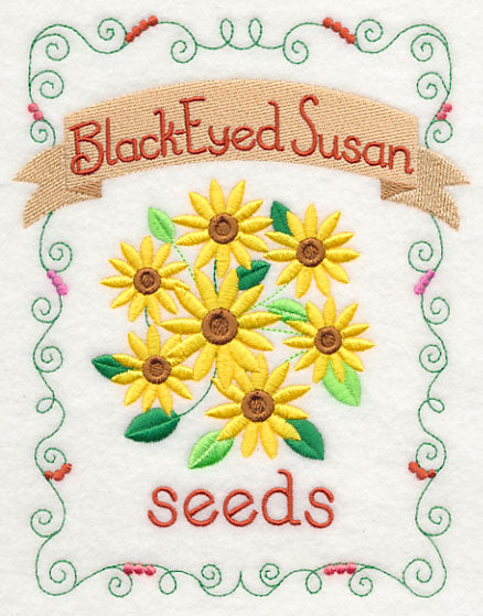 Country Charm Seed Packet - Black-eyed Susan