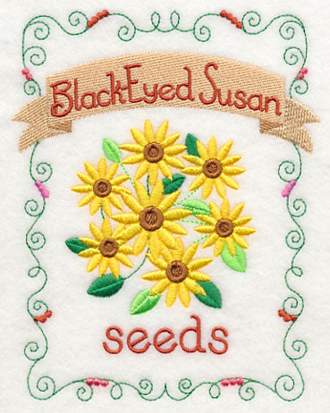 Country Charm Seed Packet - Black-eyed Susan