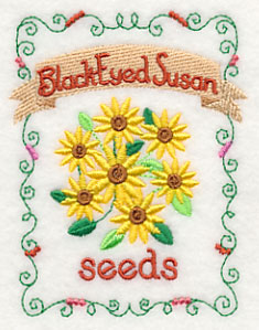 Country Charm Seed Packet - Black-eyed Susan