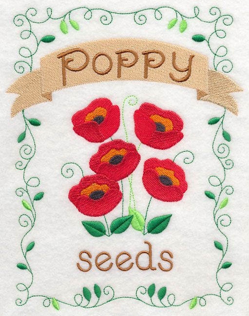 Country Charm Seed Packet - Poppy
