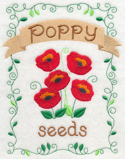 Country Charm Seed Packet - Poppy