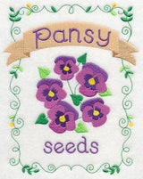 Country Charm Seed Packet - Pansy