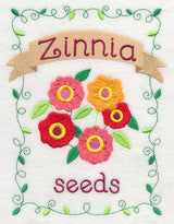 Country Charm Seed Packet - Zinnia