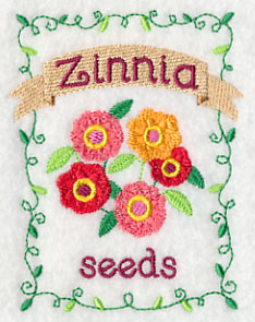 Country Charm Seed Packet - Zinnia