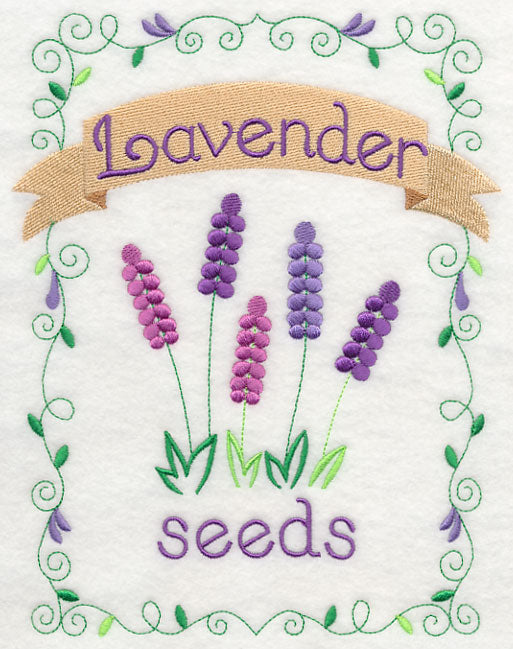 Country Charm Seed Packet - Lavender