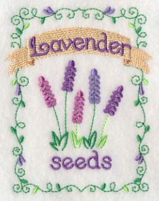 Country Charm Seed Packet - Lavender