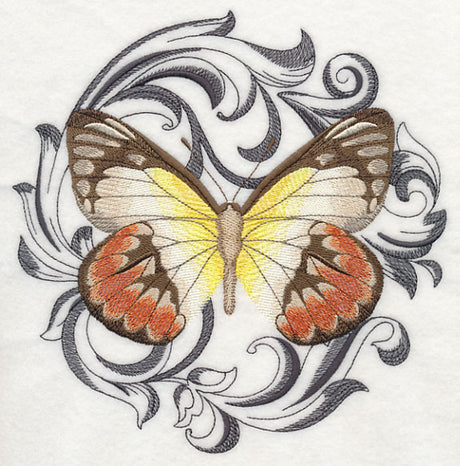 Scarlet Jezebel with Baroque Background