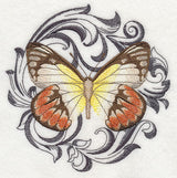 Scarlet Jezebel with Baroque Background