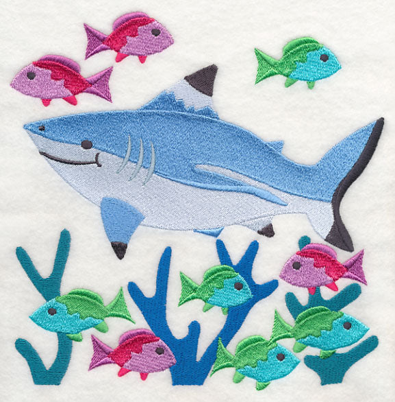 Blacktip Reef Shark and Reef Fish