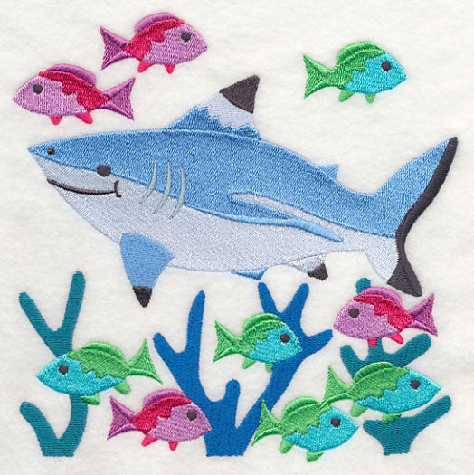 Blacktip Reef Shark and Reef Fish