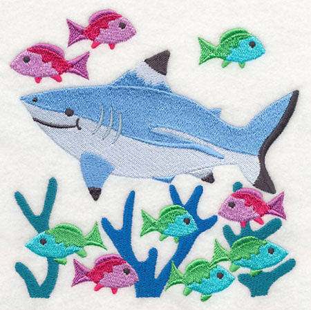 Blacktip Reef Shark and Reef Fish