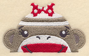 Peeking Sock Monkey (Girl)