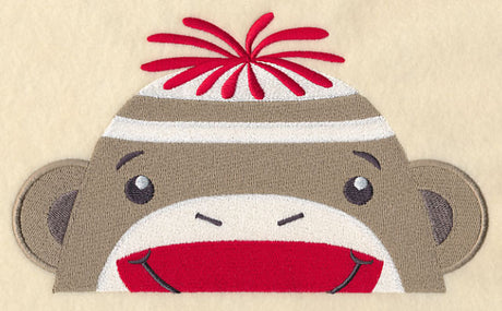 Peeking Sock Monkey (Boy)