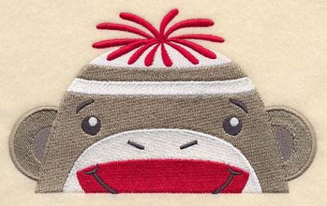 Peeking Sock Monkey (Boy)