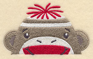 Peeking Sock Monkey (Boy)
