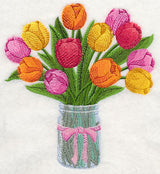 Tulips in Mason Jar