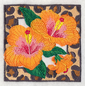 Heavenly Hibiscus Square