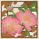 Rustic Wild Roses Square
