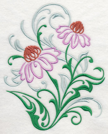 Purple Coneflower Filigree