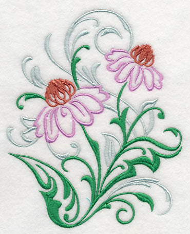 Purple Coneflower Filigree