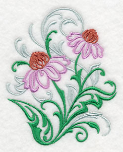 Purple Coneflower Filigree