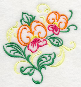 Flame Pea Filigree