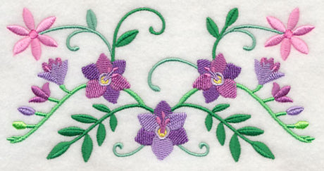 Spring Flower Bouquet Border