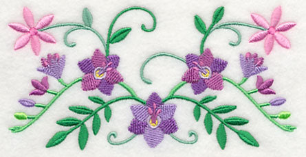 Spring Flower Bouquet Border