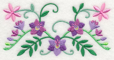 Spring Flower Bouquet Border