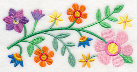 Spring Petal Potpourri Border