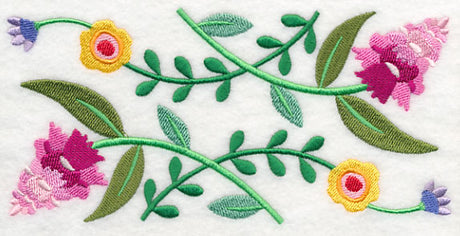 Floral Fantasy Border