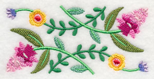 Floral Fantasy Border