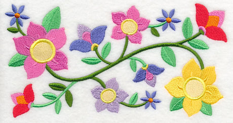 Bursting into Bloom Border