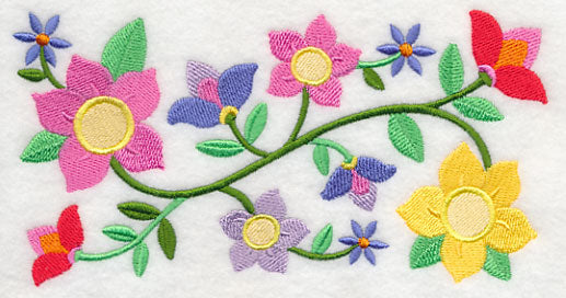 Bursting into Bloom Border