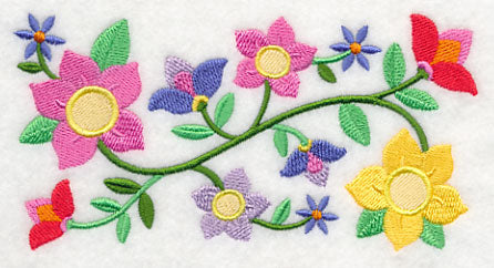 Bursting into Bloom Border