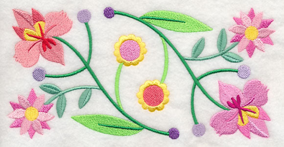 Floral Symphony Border