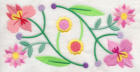 Floral Symphony Border