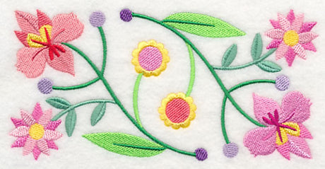 Floral Symphony Border