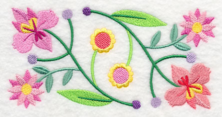 Floral Symphony Border
