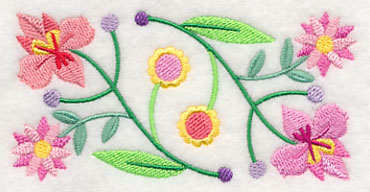 Floral Symphony Border