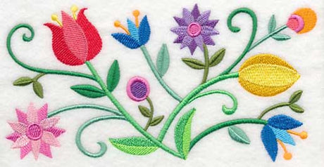 Ballet of Blooms Border