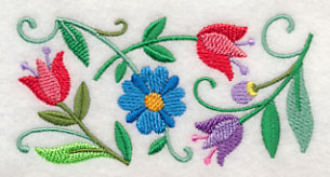 Floral Melody Border
