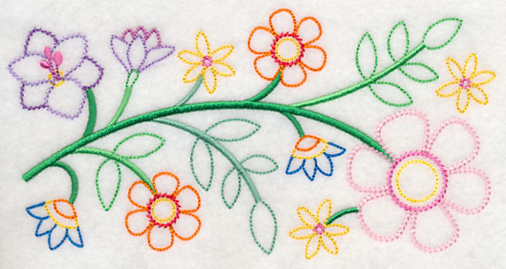 Spring Petal Potpourri Border (Vintage)