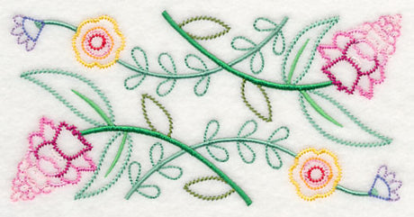 Floral Fantasy Border (Vintage)