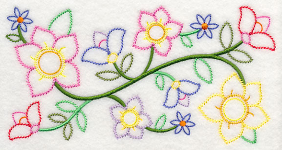 Bursting into Bloom Border (Vintage)