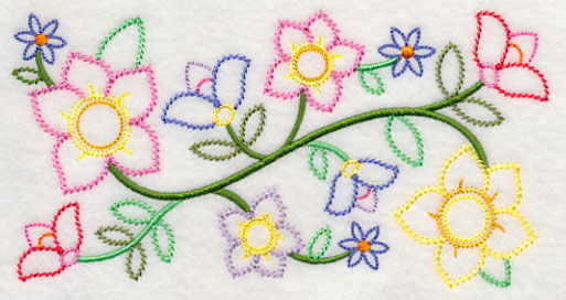 Bursting into Bloom Border (Vintage)