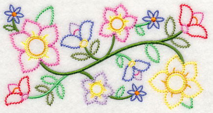 Bursting into Bloom Border (Vintage)