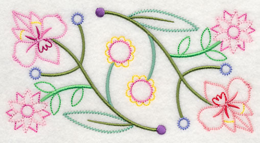 Floral Symphony Border (Vintage)