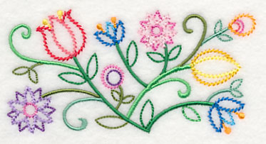 Ballet of Blooms Border (Vintage)